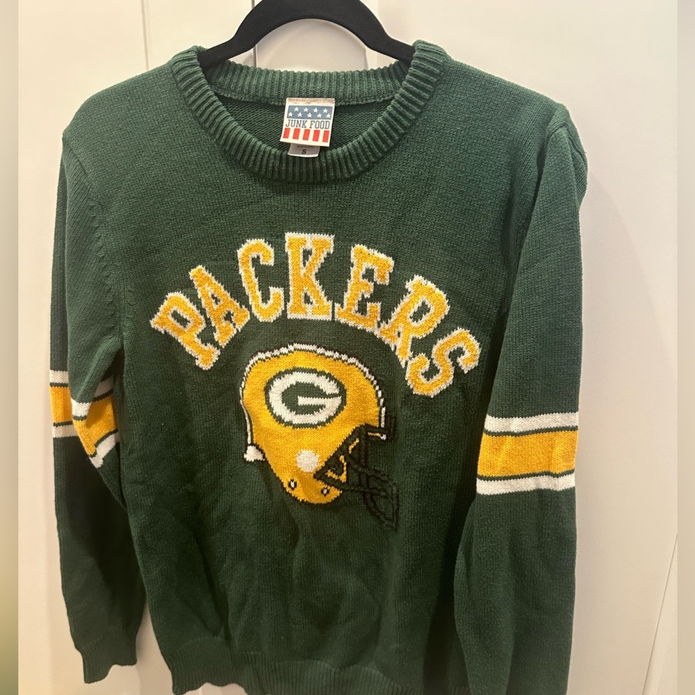 Junk Food Clothing Green Bay Packers knit sweater